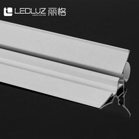 Profilé en aluminium LED mural pour éclairage indirect de plafond, canal de bande LED architectural commercial