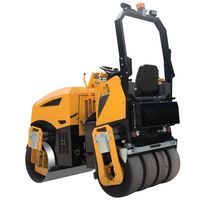 Rouleau compresseur routier de chantier Top Factory 2T 4T 5T, machine de compactage, rouleau compresseur routier en caoutchouc pour asphalte