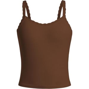Camisetas sin mangas de encaje acanalado para mujer FOXA, top básico tipo camisola, paquete de 2, transpirable, de algodón y spandex - Product Image 4