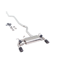   430i F36 2016 2.0T B48 Échappement central arrière silencieux simple à double valve double sortie en acier inoxydable 304 Amélioration des performances