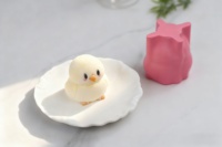 Moule en silicone pour poussin mignon pour glaçon au chocolat et fabrication de bougies de qualité alimentaire FDA