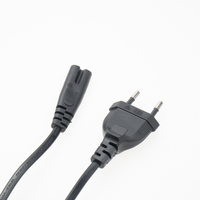 Cable de Alimentación con Enchufe Europeo CEE 7/16 a IEC 60320 C7, H03VVH2-F 0.75mm² 2.5A 250V