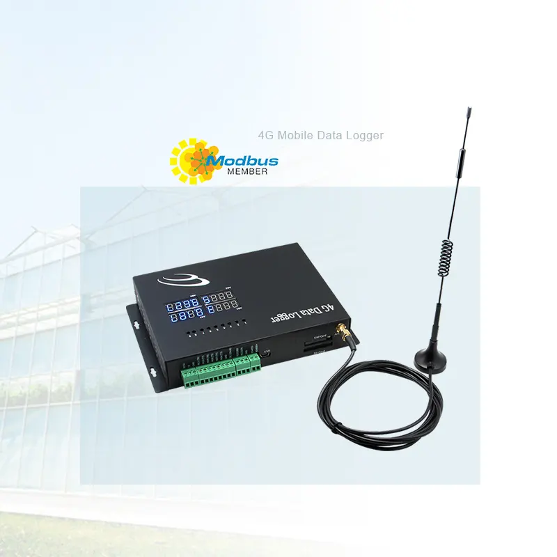 Medidor de potencia Lora WAN 4G Modbus móvil TCP SMS registradores de datos para monitor de cadena alimentaria