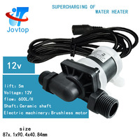 Pompa Celup Air Panas Bertekanan Tinggi JOVTOP Micro Small DC 24V 12 Volt untuk Air Mancur