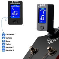 JOYO-Accordeur de tonalité numérique à pince JT-01 pour guitare électrique, guitare basse, ukulélé rotatif à 360 degrés, accessoires