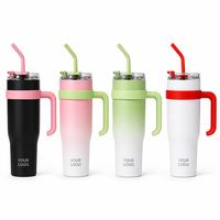 Gobelet isotherme en acier inoxydable de 1200 ml (40 oz) avec poignée, tasse de voyage à double paroi isolée sous vide, tasse à café anti-fuite, OEM/ODM en gros