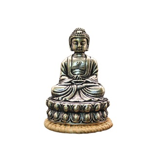 Ruilang Shakyamuni Buddha Statue Brass Casting Handmade Office Desk Decoration Craft Ornament - Product Image 5