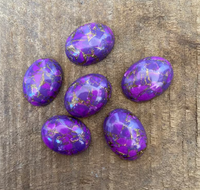 Cabochons ovales en turquoise cuivrée naturelle, polis, certifiés, pour la fabrication de bijoux, 3x5mm, 20x30mm, marque AMARA, pour bagues