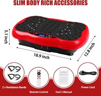 Plateforme vibrante de fitness avec bandes de résistance, appareil d'exercice vibrant pour la perte de poids et le fitness
