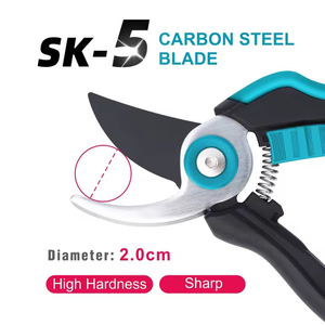Sécateur manuel à anvil pour jardin, outil à main à cliquet, acier au carbone SK5, ergonomique, <span class=keywords><strong>avec</strong></span> poignée antidérapante - Product Image 3