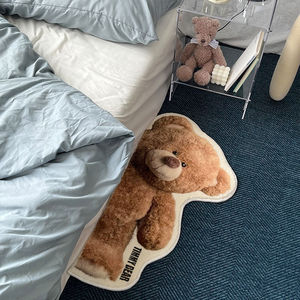 Dessin animé ours en peluche et lapins impression <span class=keywords><strong>tapis</strong></span> et <span class=keywords><strong>tapis</strong></span> doux pour chambre d'enfants - Product Image 1