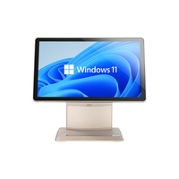 HIDISIM GC191 Terminal Punto de Venta con Pantalla Táctil Capacitiva de 15'' y 10 Puntos, Sistema de Caja Registradora de Escritorio Android 11, 4G/WiFi/NFC Bluetooth 5.2