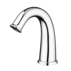 Grifo de Lavabo Automático para Baño, Diseño Moderno, Simple e Innovador, de Latón Cromado, con un Solo Orificio y sin Manija - Product Image 1