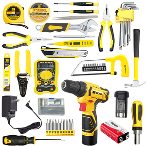 Bộ dụng cụ điện không dây đa chức năng 75 món 1:1 gồm máy mài góc, búa, cờ lê, máy khoan, cưa tròn, hộp đựng cứng dành cho điện - Product Image 2