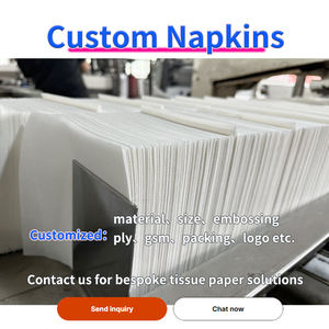 ผู้ผลิต OEM กระดาษเช็ดปากสำหรับร้านอาหาร สีขาว น้ำตาล ดำ ทำจากเยื่อไม้บริสุทธิ์  แบบนูน  นุ่ม ซึมซับดี  พร้อมโลโก้ - Product Image 4