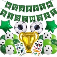 Ensemble de ballons en aluminium Trophée de champion de football, thème sportif, fournitures pour célébration d'anniversaire, pour fête de victoire, décoration pour événement de fans de la Coupe de football