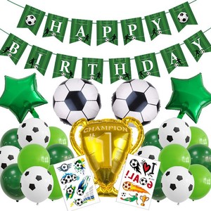 Set di Palloncini in Foil a Tema Calcio con Trofeo del Campione, Decorazioni per Feste di <span class=keywords><strong>Compleanno</strong></span> e Eventi per Tifosi della Coppa del Mondo - Product Image 1