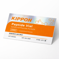 Étiquettes personnalisées pour flacons en verre de 3 ml/5 ml, autocollants imperméables pour soins de la peau, étiquettes adhésives holographiques en feuille d'aluminium pour emballage