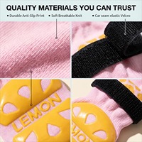 Chaussettes antidérapantes en coton et polyester pour grands chiens - Protection double face pour l'extérieur et l'intérieur, chaussures silencieuses pour tous les chiens