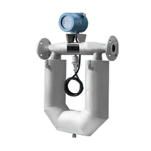 Medidor de massa de fluxo coriolis líquido, alta precisão, 0.1% coriolis, tipo u, gás líquido massa, medidor de fluxo de óleo