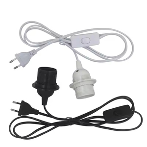 Hagood 1.8m cáp điện dẫn bóng đèn ổ cắm E27 mặt dây đèn chủ với euus cắm & 303 chuyển đổi vít phong cách hộ gia đình treo đèn - Product Image 1