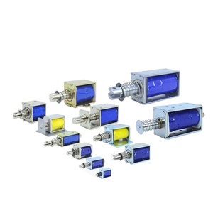 AISmartlink Electromagneto de Empuje y Tracción Tipo Pasante DC5V12V24V, Cerraduras Electromagnéticas con Varillas Telescópicas Eléctricas de Autorreinicio - Product Image 1