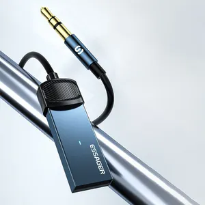 Aanpassing Nieuwe Aux Auto Bluetooth Ontvanger 5.0 Bluetooth Adapter 3.5Mm Audio Conversiezender