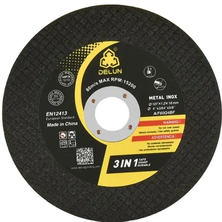 4 inch good performance and sharp cutting wheel hot sale and good hand feeling steel cutting wheels black cutting wheel 4