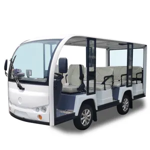 Nieuw Ontwerp Krachtige Ac Motor Drive 11 Zitplaatsen Elektrische Shuttle Bus Sightseeing Auto Elektrisch Voor Toeristen
