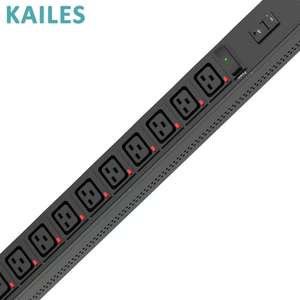 KAILES(KLS) K22 ซีรีส์ PDU แบบพื้นฐาน เฟสเดียว AC <span class=keywords><strong>16A</strong></span> 20 ช่องเสียบ 200-240VAC แหล่งจ่ายไฟคุณภาพสูง ให้พลังงานที่เสถียร - Product Image 2