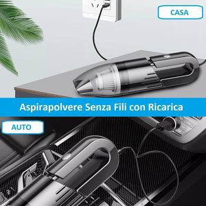 Aspirateur de voiture sans fil portable 29x8 cm 120 watts mini avec adaptateurs inclus pour utilisation en voiture - Product Image 5