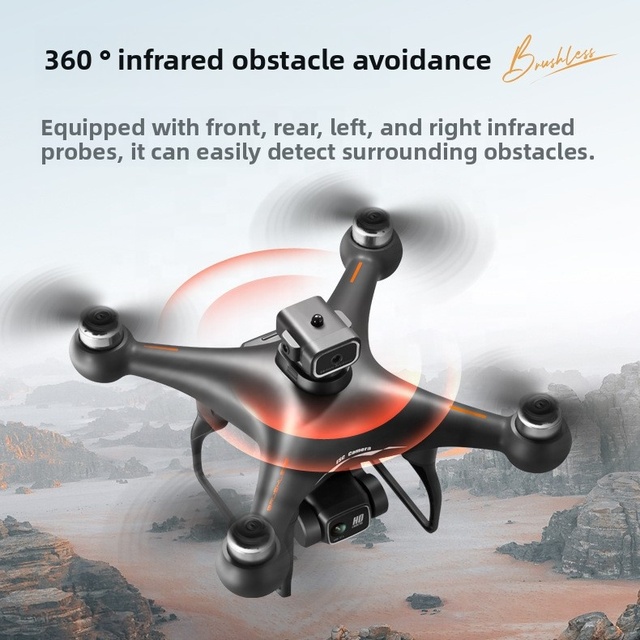 S116 Brushless Obstacle Avoidance Drone 4K Dual Camera FPV Quadcopter Optical Flow RC Aircraft US Delivery in 7 Days