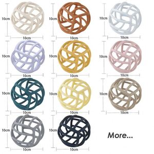 Jouet de dentition en silicone sans BPA pour nouveau-nés et enfants, balle à mâcher sûre, cadeau pour bébé, qualité alimentaire, personnalisable, en promotion - Product Image 3