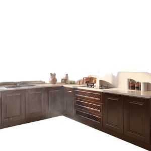 Aparador de Cocina de Madera Maciza de Roble <span class=keywords><strong>Lumina</strong></span>, Color y Tamaño Personalizados, Estilo Chino Moderno Minimalista, Almacenamiento y Organización - Product Image 5