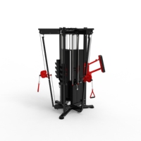 Appareil de musculation multifonctionnel professionnel à 3 stations avec câbles et système de charge par broches, entraîneur de crossover à câbles multi-gym 3 stations