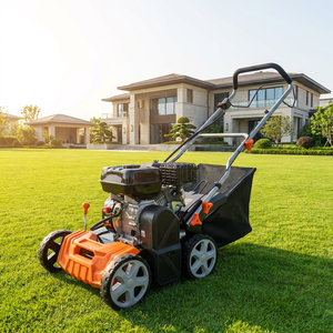 <span class=keywords><strong>Scarificateur</strong></span> à essence 4 temps robuste avec profondeur réglable et sac de collecte de 50 L pour l'élimination du mousse et du tapis de verdure dans les grandes pelouses - Product Image 1