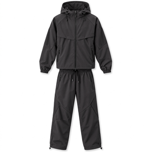 Conjunto de Entrenamiento con Cierre Frontal de Marca Privada, con Pantalones Deportivos a Juego y Tallas Personalizadas para Fabricantes de Ropa Deportiva - Product Image 5