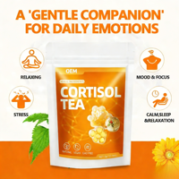 Tisane Équilibrante Cortisol OEM – Mélange Végétalien Ashwagandha, Camomille, Schisandra – Sans OGM – Qualité Alimentaire