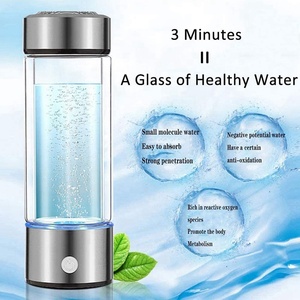 Purificador de agua alcalina portátil, generador de inhalador rico en hidrógeno, taza de botella de agua azul, precio - Product Image 2