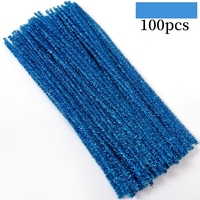 100 pcs Per Kantong Batang Kuningan Berwarna-warni, Kreatif, DIY, Kerajinan Tangan, Batang Wol, Batang Bulu, Kawat Besi, Perlengkapan Dekorasi Imajinatif