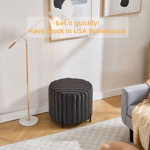 Modern Kadife Dinlenme Koltuğu, Osmanlı Sehpalı, Peluş Köpük Dolgulu Şezlong, Oturma Odası ve Yatak Odası İçin - Product Image 2