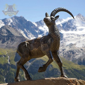 Sculptures de <span class=keywords><strong>jardin</strong></span> en Bronze taille réelle Bronze Ibex Sculpture de chèvre de montagne à vendre - Product Image 5