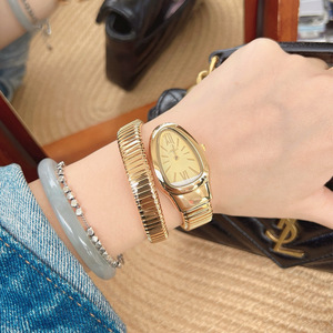 Nuovo Orologio di <span class=keywords><strong>Lusso</strong></span> da <span class=keywords><strong>Donna</strong></span> 2026 con Design a Testa di Serpente, Decorazione in Diamanti, Movimento al Quarzo, Cinturino in Acciaio Inossidabile - Product Image 6