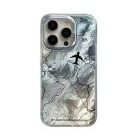 Funda para Teléfono Móvil con Diseño de Mapa de Líneas Aéreas y Patrón Glaciar, Estilo Urbano, para iPhone 11 12 13 14 15 16 17 Pro Max