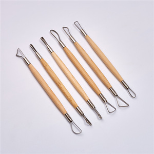 Xin Bowen 6PCS Cutter Clay <span class=keywords><strong>Tools</strong></span> strumenti di dettaglio in ceramica scultura in ceramica strumenti di dettaglio dell'ago Set di artigianato artistico in ceramica - Product Image 5