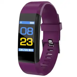 Fabrika fiyat moda 115Plus akıllı saat LCD dokunmatik ekran kan basıncı nabız monitörü spor izle erkekler kadınlar için