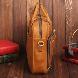 Chính hãng da tin nhắn túi cho người đàn ông kinh doanh điên ngựa da máy tính xách tay túi công suất lớn - Product Image 6