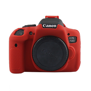 Funda protectora de piel de armadura de silicona, funda protectora para cámara DSLR para <span class=keywords><strong>Canon</strong></span> <span class=keywords><strong>EOS</strong></span> <span class=keywords><strong>750D</strong></span> Rebel T6i - Product Image 5