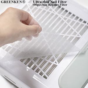กระดาษกรองเก็บฝุ่นสำหรับเล็บ100ชิ้น/ถุงแผ่นกรองผ้าฝ้ายแบบใช้แล้วทิ้งผ้ากรองเล็บแบบบางเฉียบ - Product Image 1