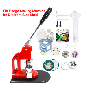 Guangzhou Customized 25mm 37mm Pin Badge Making Machine 44mm 50mm 56mm 58mm 75mm <strong>Button</strong> <strong>Maker</strong> for Bottle Opener Mirror Tinplate - Product Image 1